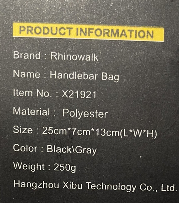 Bicycle Handlebar Riding Bag