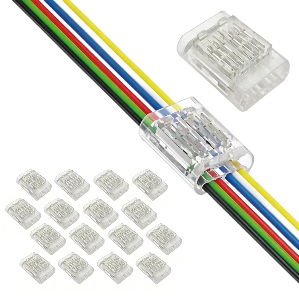 12PCS Clear 1-6 Pole Wire Connectors for General Purpose Terminal Work