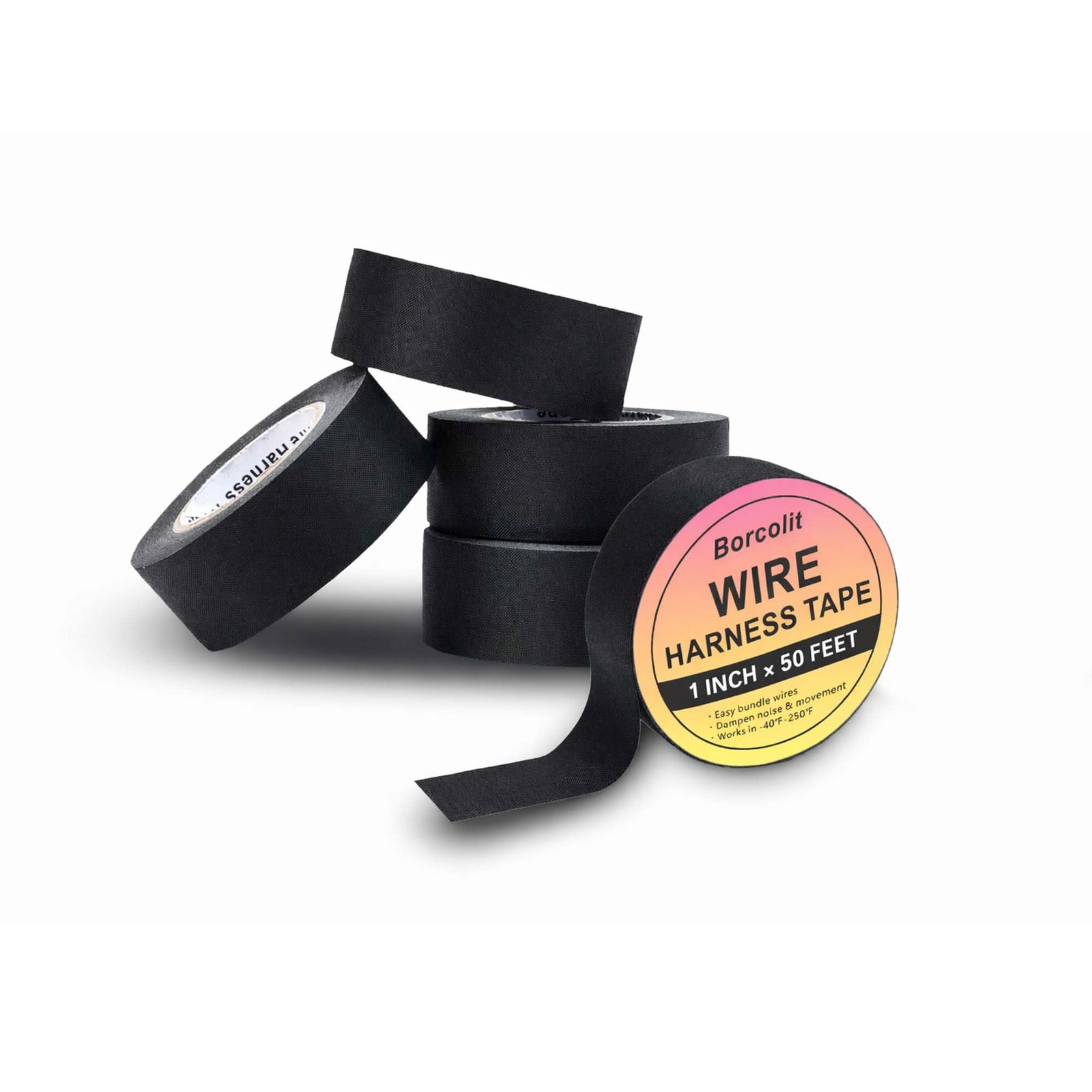 High Temp Self-Adhesive Wiring Harness Tape Durable Automotive Electrical Pro...