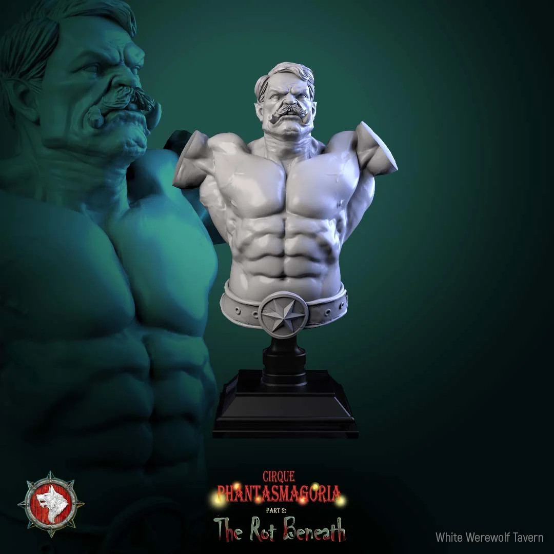 The Green Behemoth A Bust - Resin Display Bust