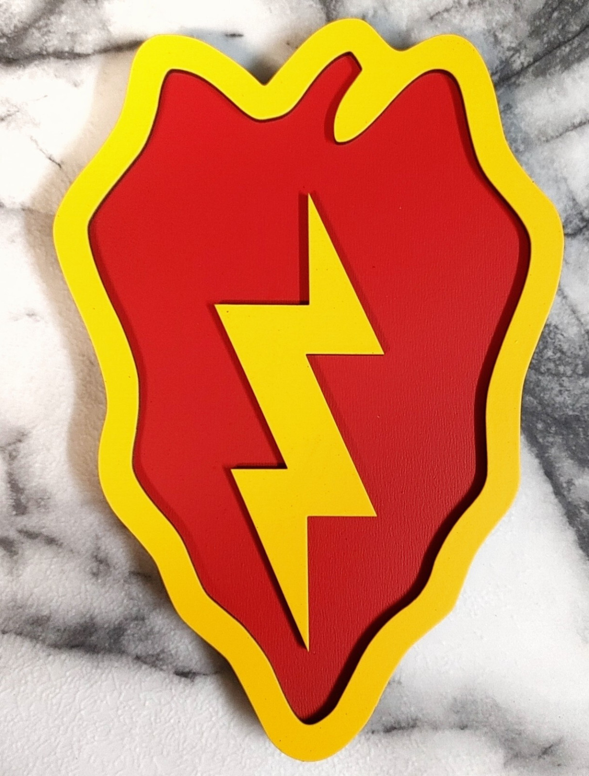 8" US Army 25th Infantry Division SSI Plaque "Tropic Lightning"