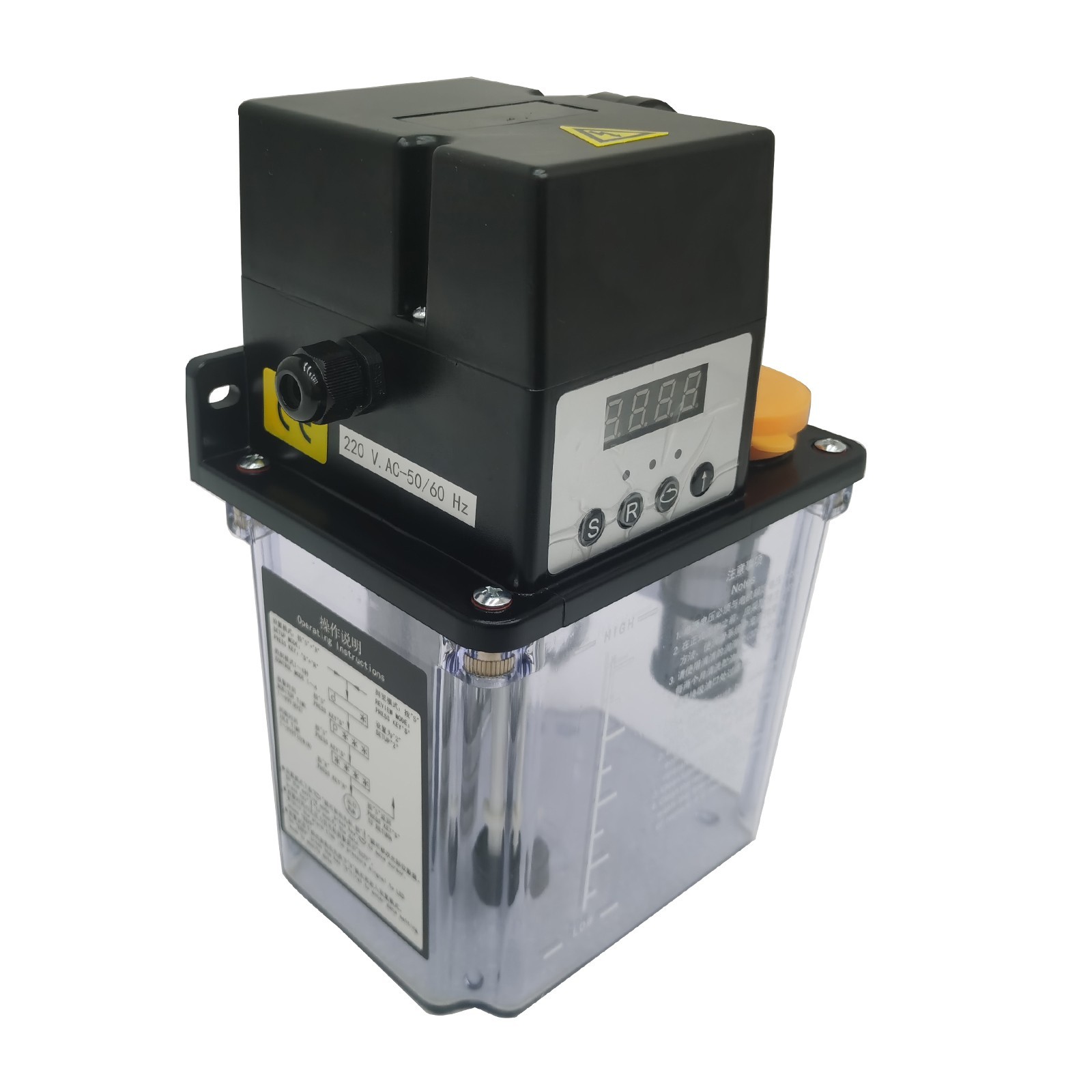 220V 2L Automatic Lubrication Pump CNC Digital Oil Pump with Pressure Testing