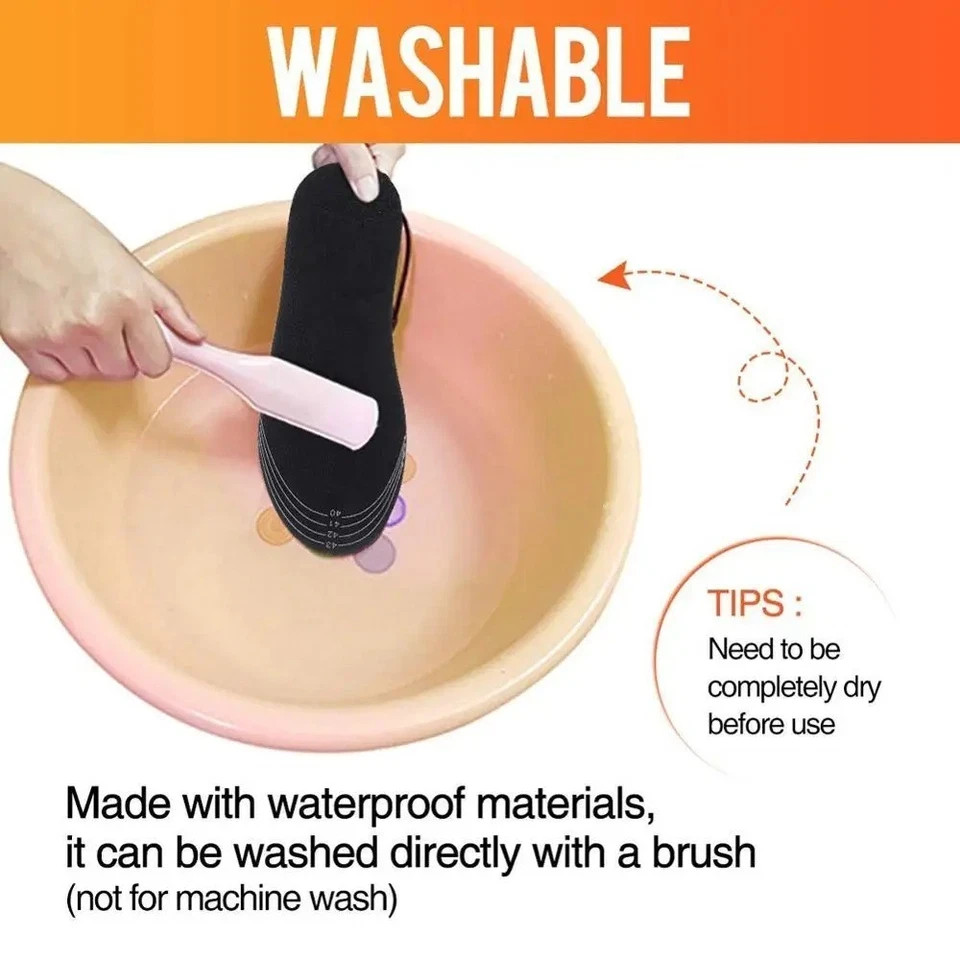 USB Electric Heated Shoe Insoles Warm Socks Feet Heater Foot Winter Warmer Pads