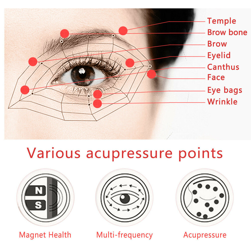 Electric Magnetic vibration Eye massager Pain Relieve Fatigue relaxing Machine