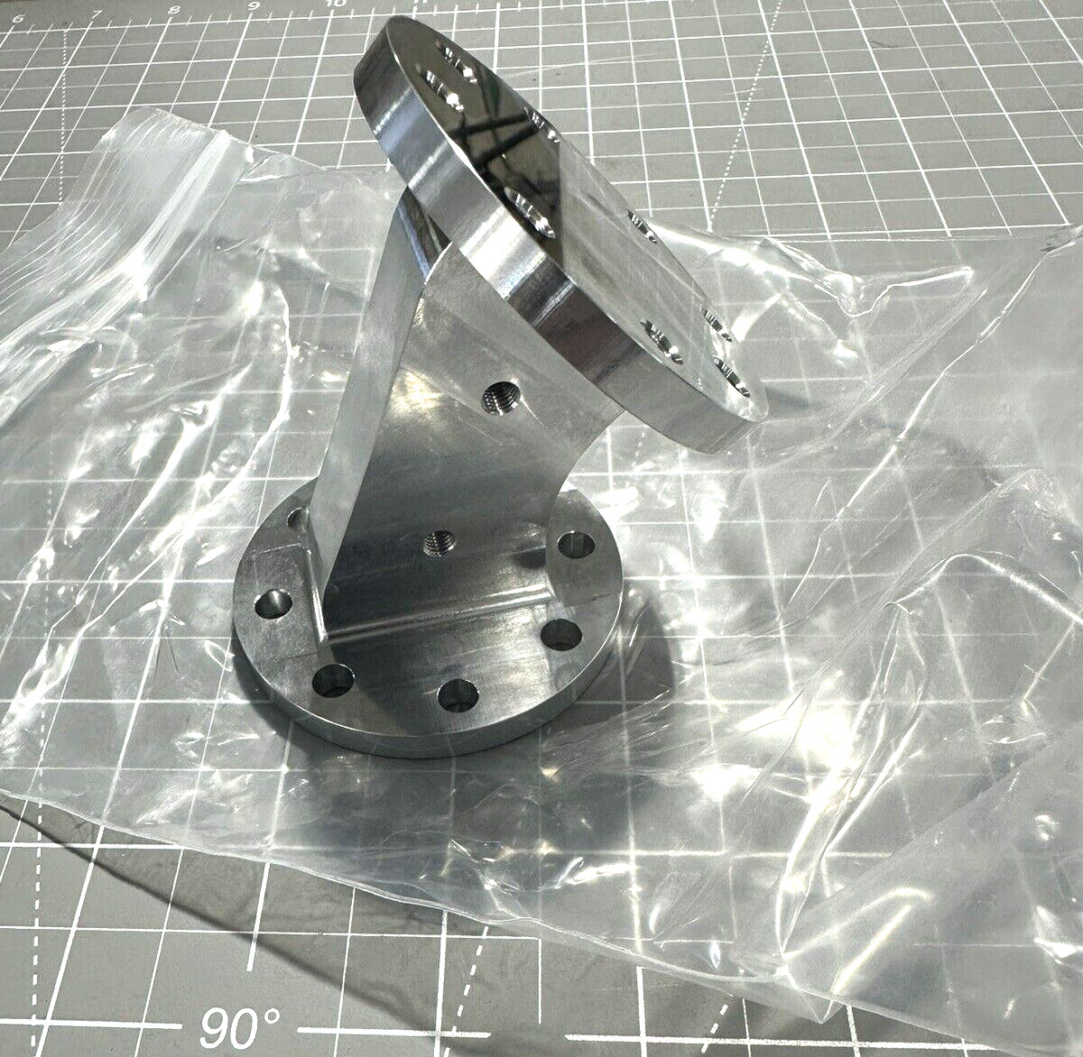 Ready Robotics Schunk Robot 45 Degree Angle Tool Flange Bracket *NEW*