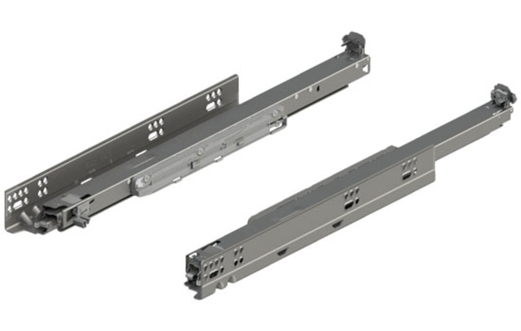 Blum 763.3050S Movento Slide Full Extension 12" Soft-Close Short - Zinc
