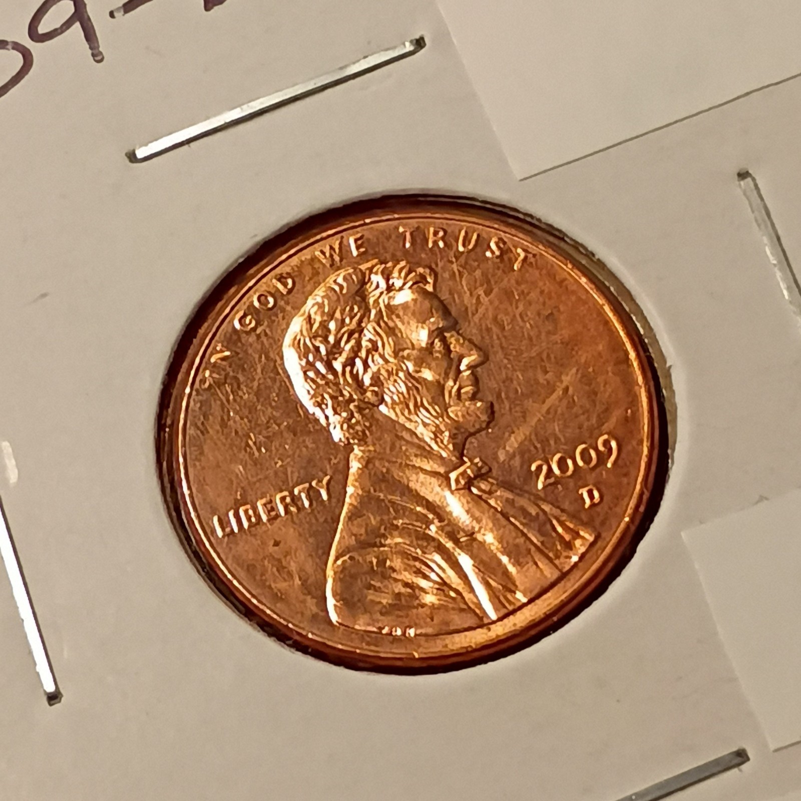 2009-D Lincoln Bicentennial Professional Red Small Cent Capitol Reverse Denver