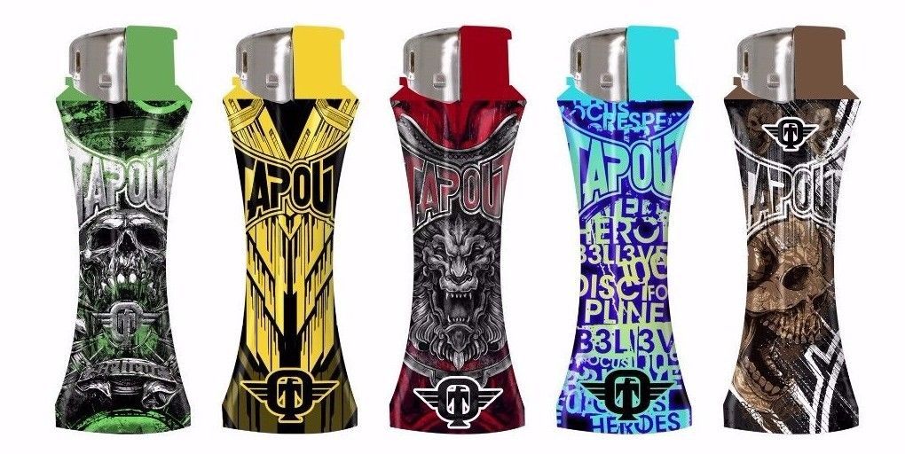 5 TAPOUT CURVE LIGHTERS /Electronic Refillable Lighter (Without Gas)
