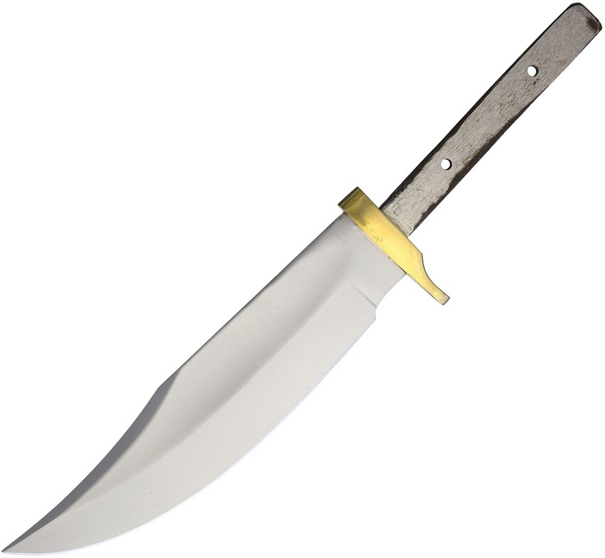 Knifemaking Fixed Knife 6.75" Stainless clip point skinner Blade w/Brass Guard