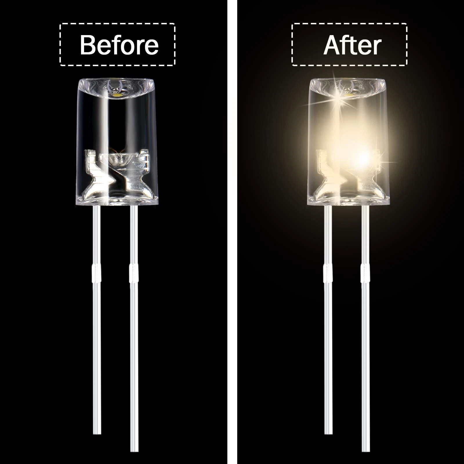 180 PCS 5mm LED Christmas String Light Replacement Bulbs – Energy Efficient