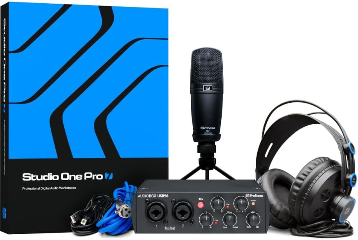 Audiobox USB 96 Studio Recording Package with Studio One Pro Software