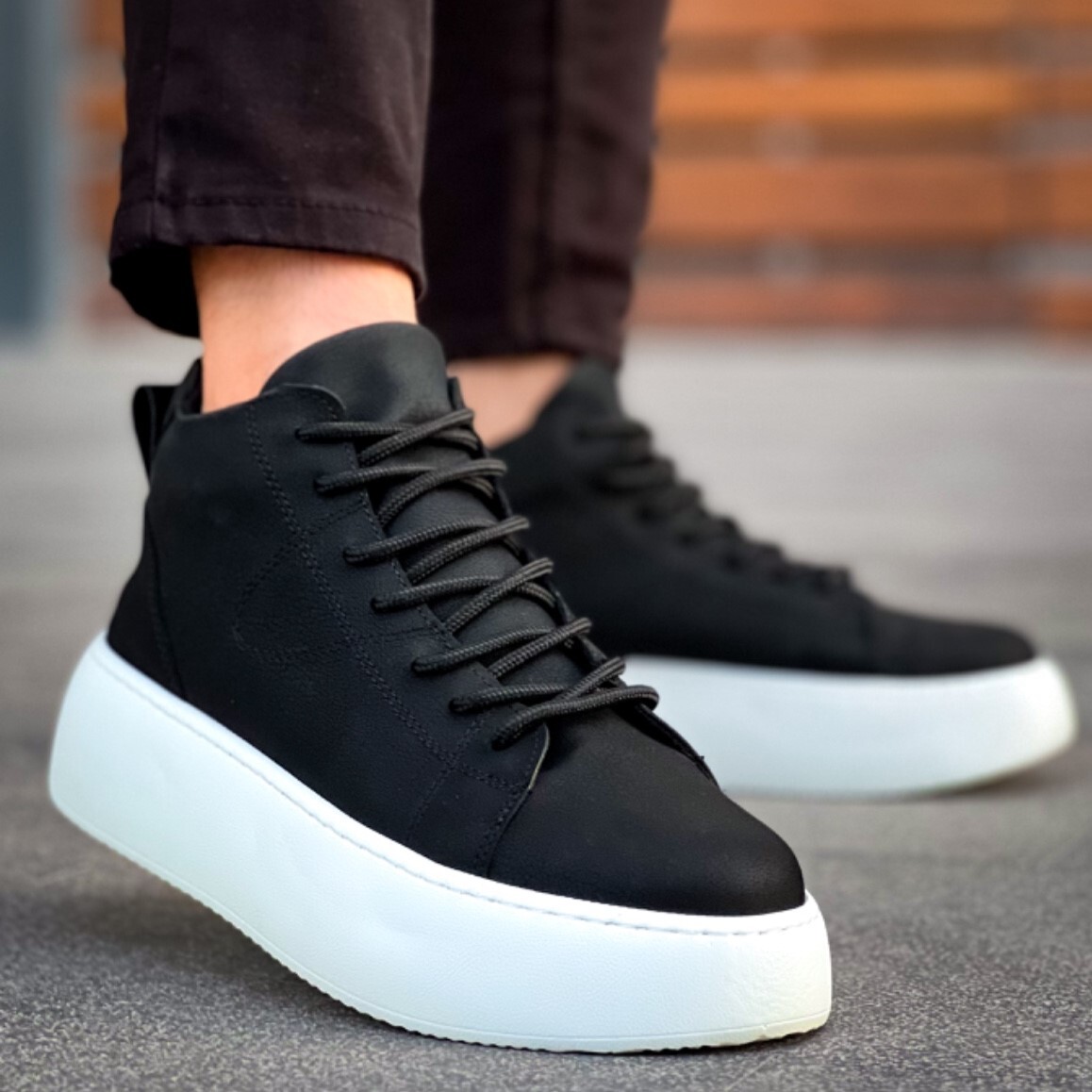 Men's Boots High Top Sport Shoes Lace Up Casual Boots For Men