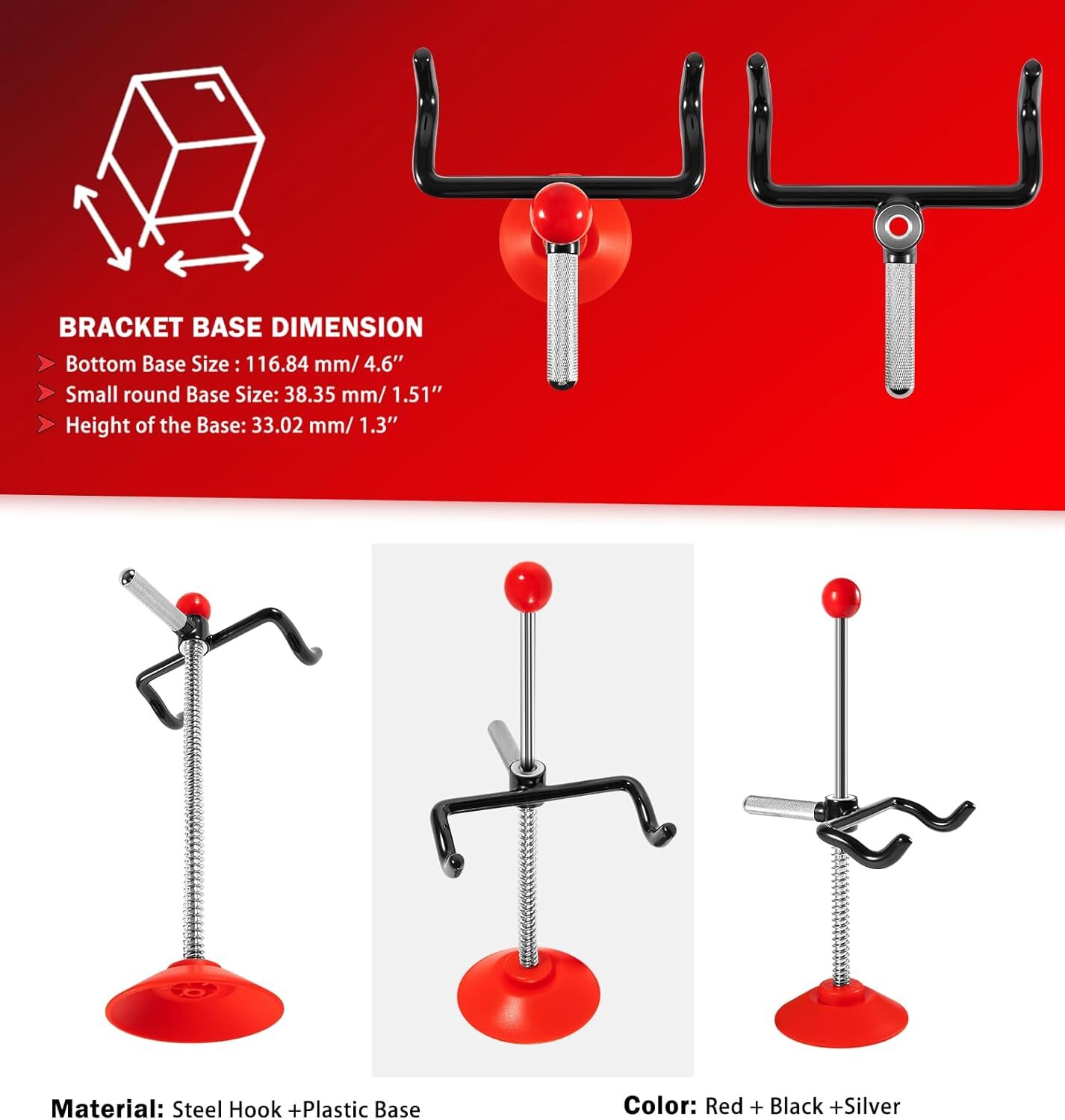 Steering Wheel Holder Stand Tool, Adjustable Steering Wheel Alignment Rack