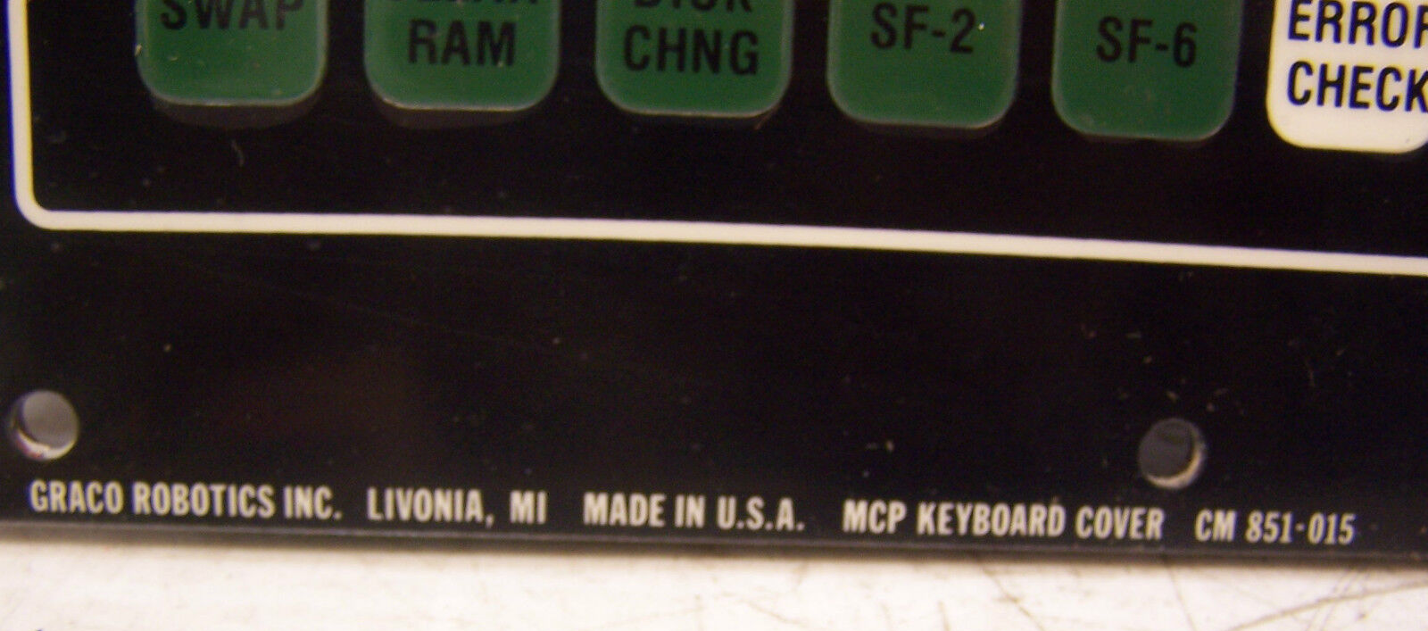 NEW GRACO ROBOTICS KEYBOARD ASSEMBLY WITH CIRCUIT BOARD CM 851-015