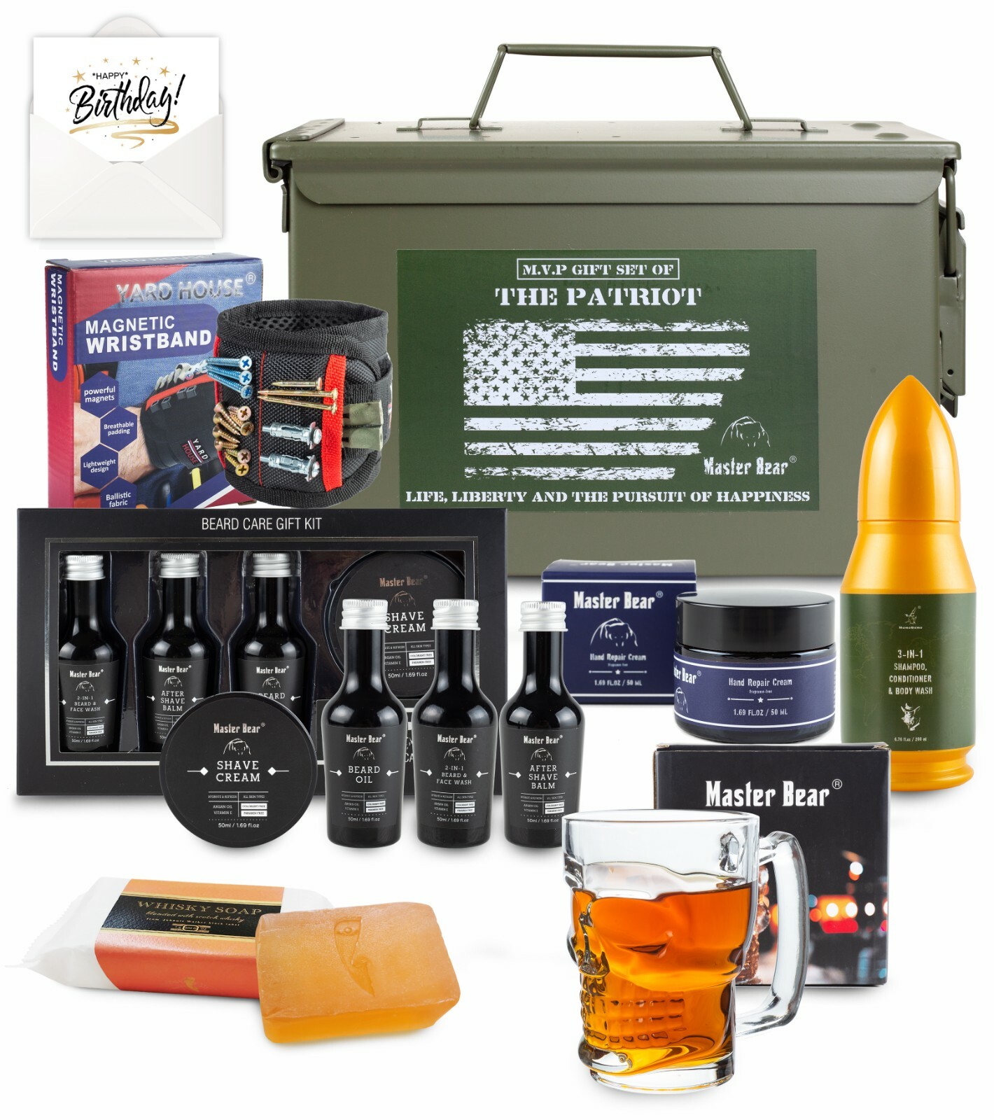 Birthday Gifts for Boyfriends - 50 Cal Ammo Can Gift Set Collection -X-Large Box