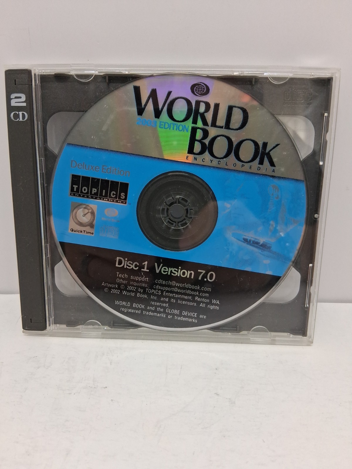 2003 Edition World Book Encyclopedia 2 Disc Cd Rom