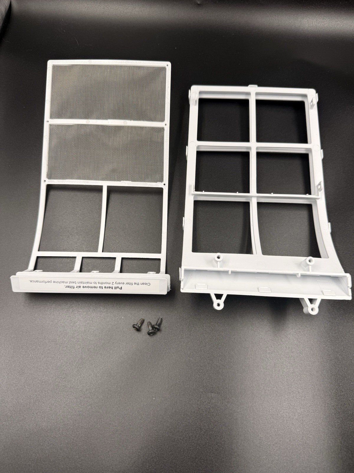 OEM GE Profile Opal 2.0 Ice Maker Rear Air Filter & Frame Replacement - White