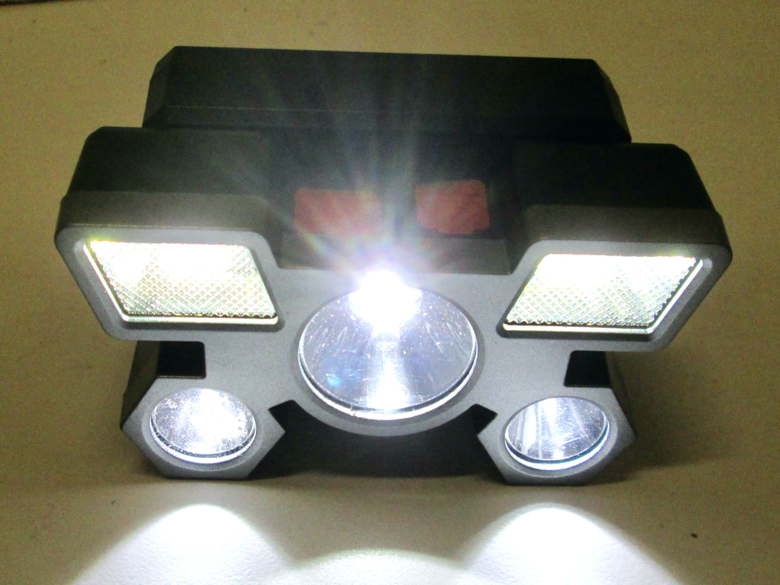 New 5 Leds Super Bright LED Headlights, USB Rechargeable Portable 4 Modes