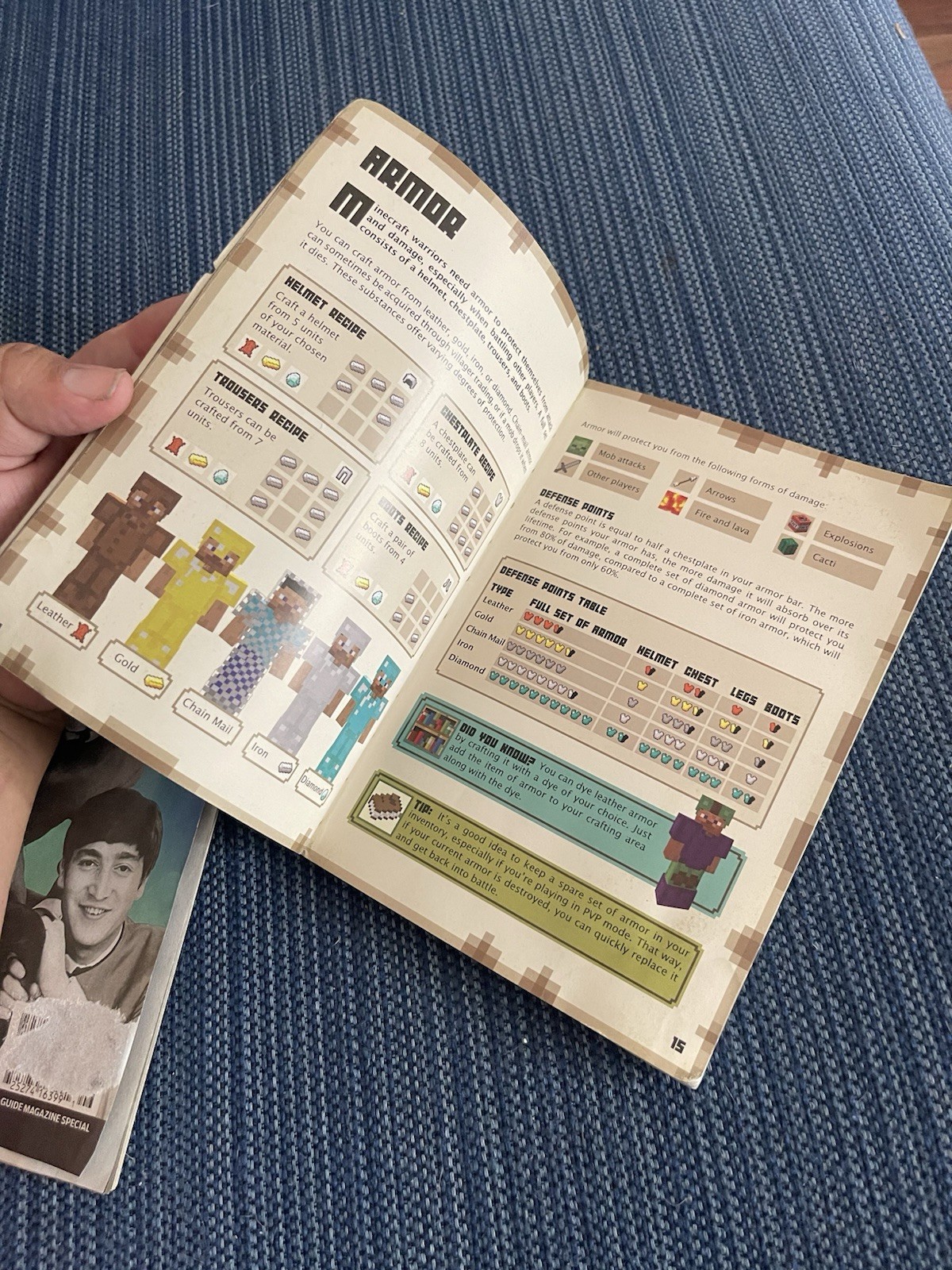 Scholastic Illustrated Minecraft Combat Strategy Guide Steve 2014