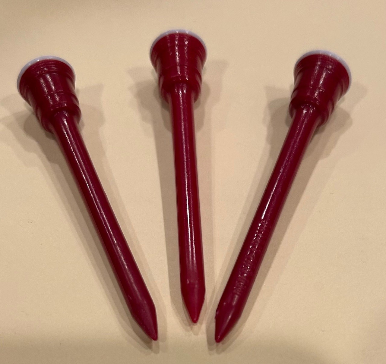 Red Cup Golf Tees (Height Indication Plastic 2-3/4") - 100 Tees