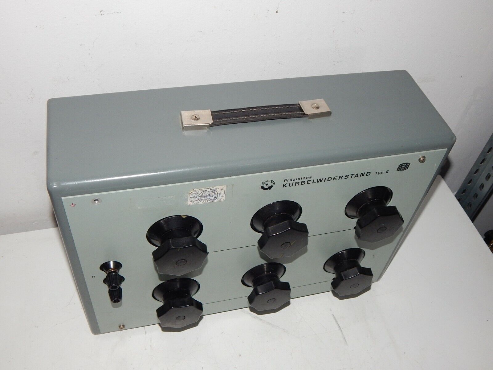 Measuring device precision crank resistance Type II VEB resistance box...