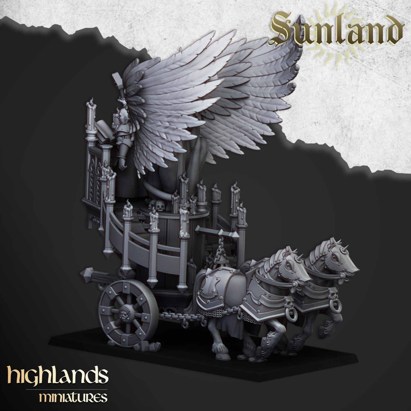 Sunland Empire - Altar on Chariot - Highland Miniatures