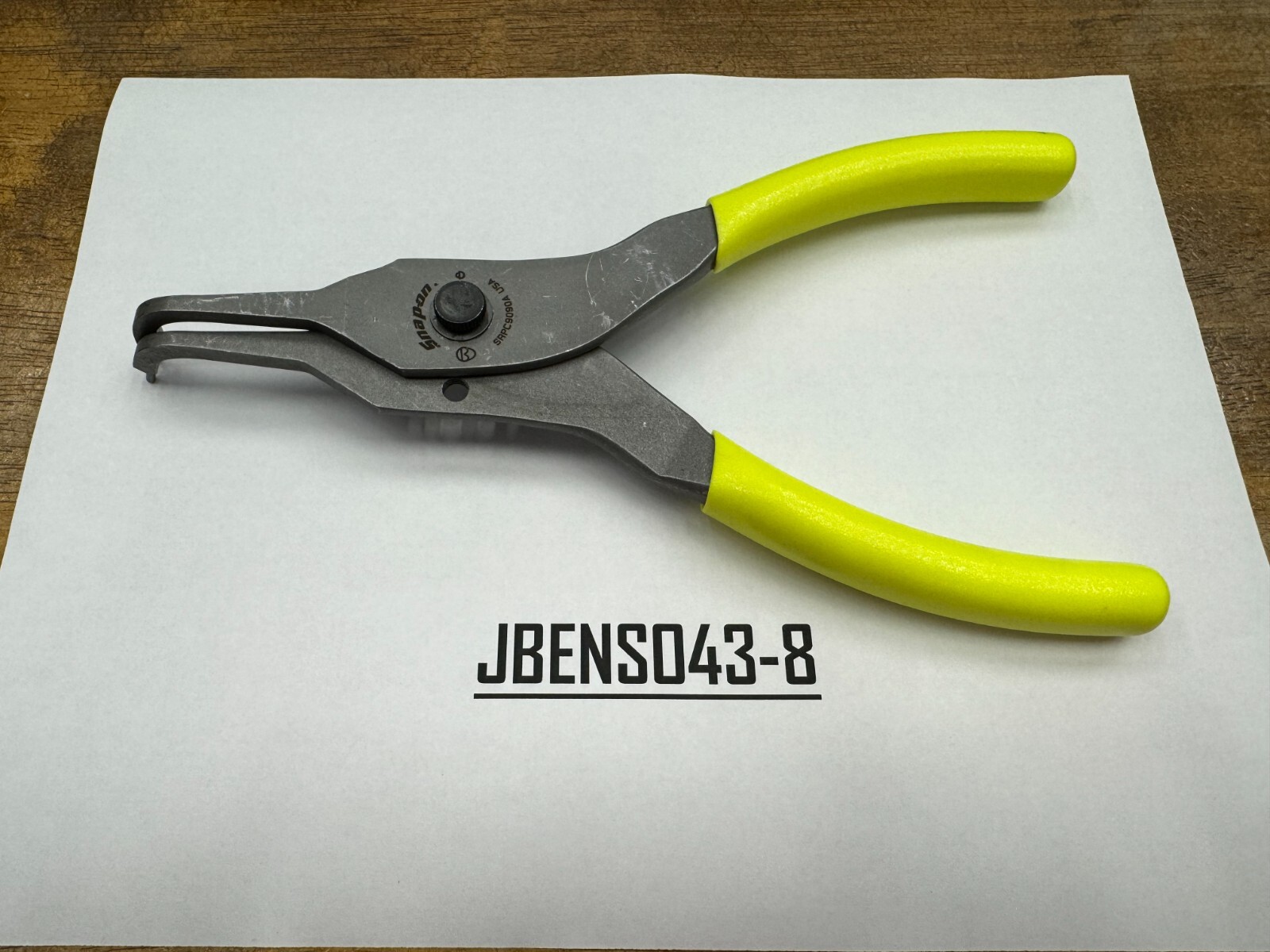 Snap-on Tools USA NEW HI-VIZ 90° Tip .090 Snap Ring Pliers SRPC9090AHV