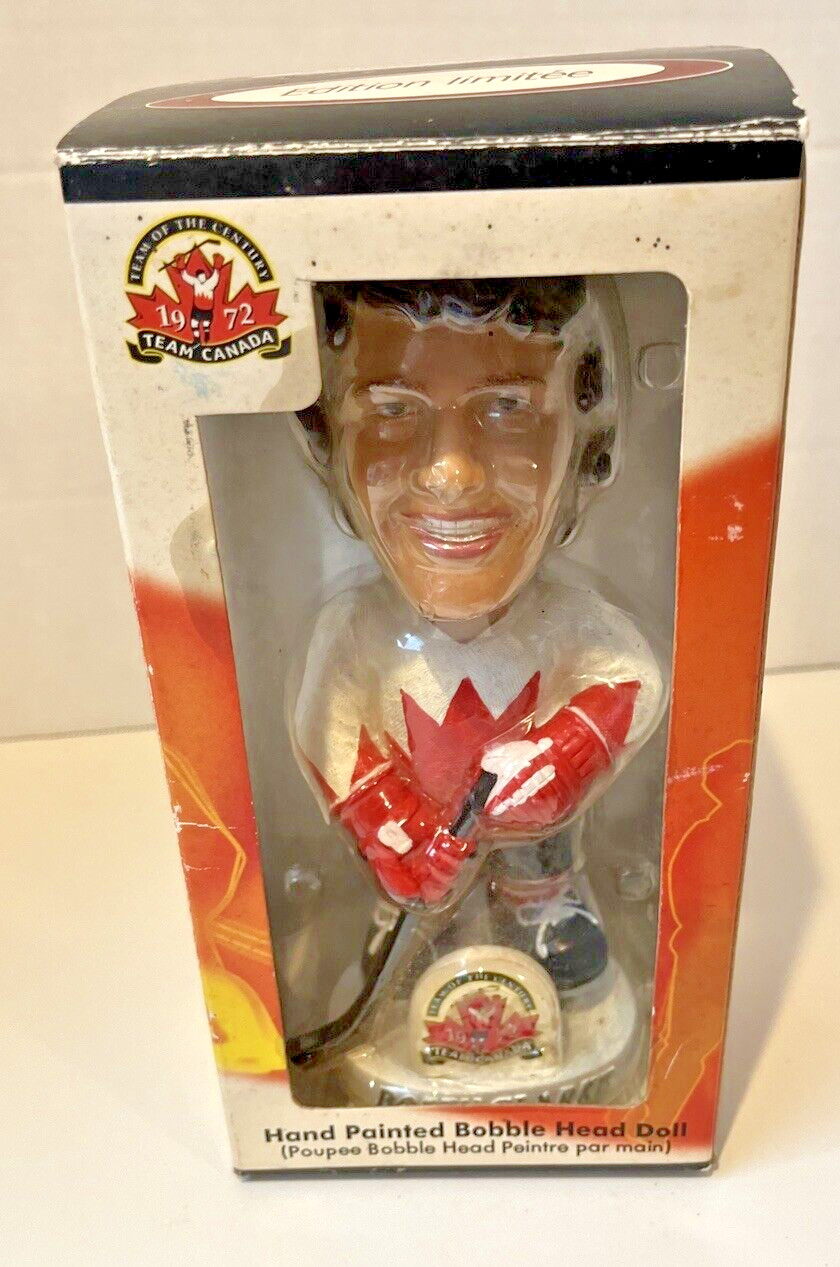Bobby Clarke 1972 Team Canada Hand Painted Bobble Head NEW