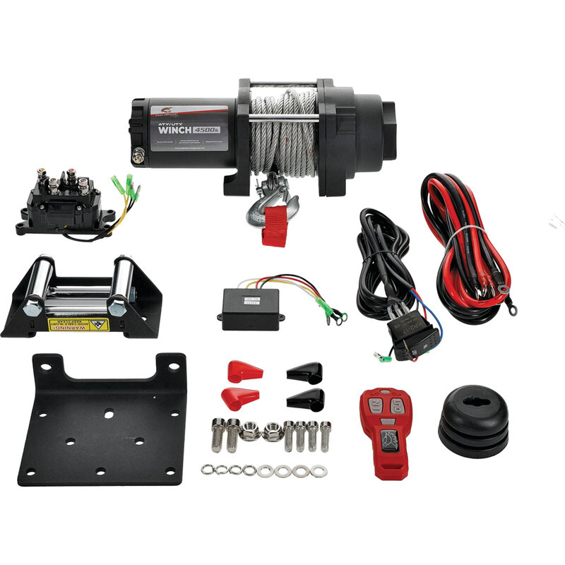 4500 LB All Balls Winch & Mount Kit Kubota RTV900, RTV1140 2009+