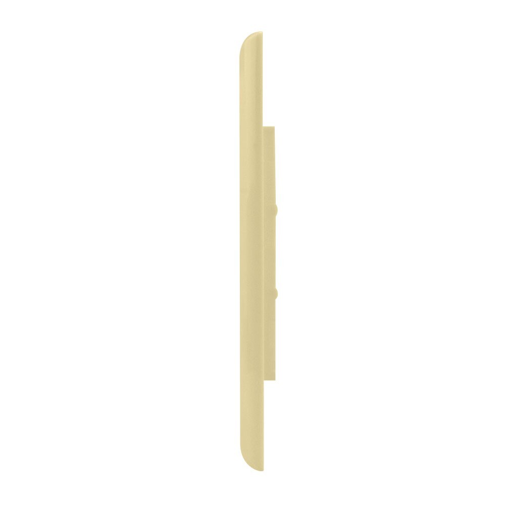 Construct Pro Double-Gang 12-Port Keystone Wall Plate (Ivory)