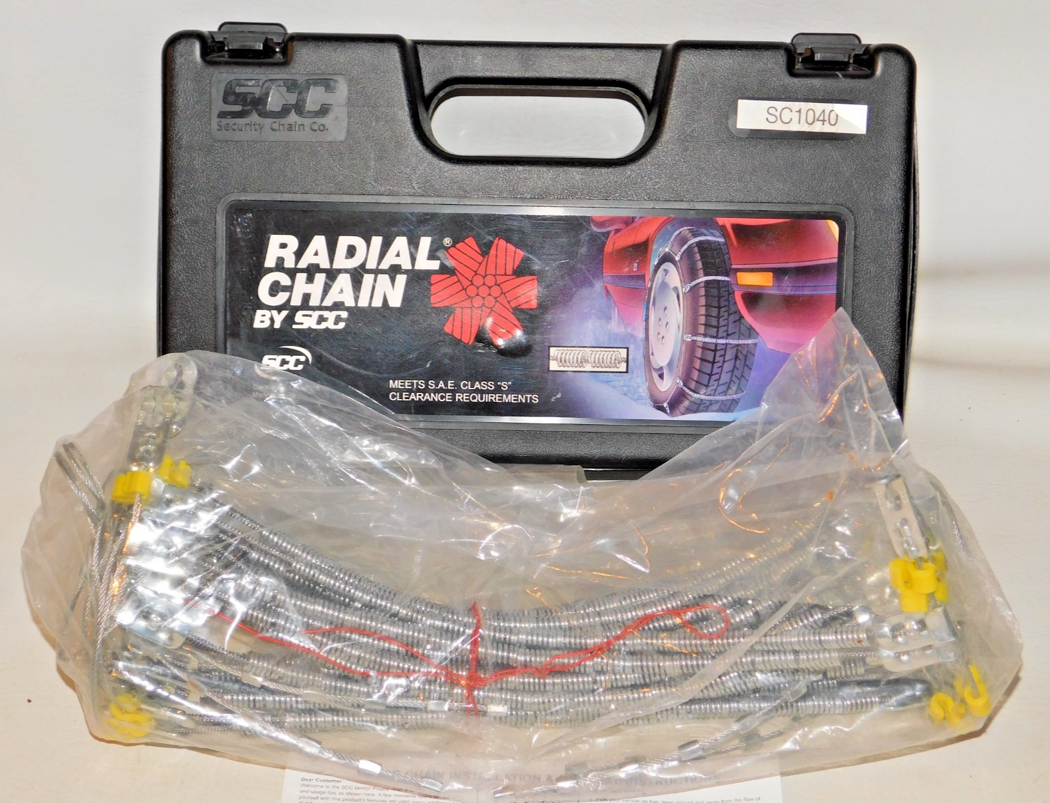 SC1040 SCC Radial Cable Tire Chains, 1 Pair - Never Used