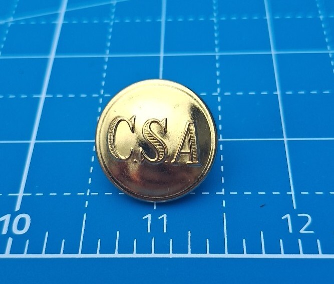 Lot Of 5 Confederate America CSA Cuff Button Post Civil War Waterbury Repro 5/8