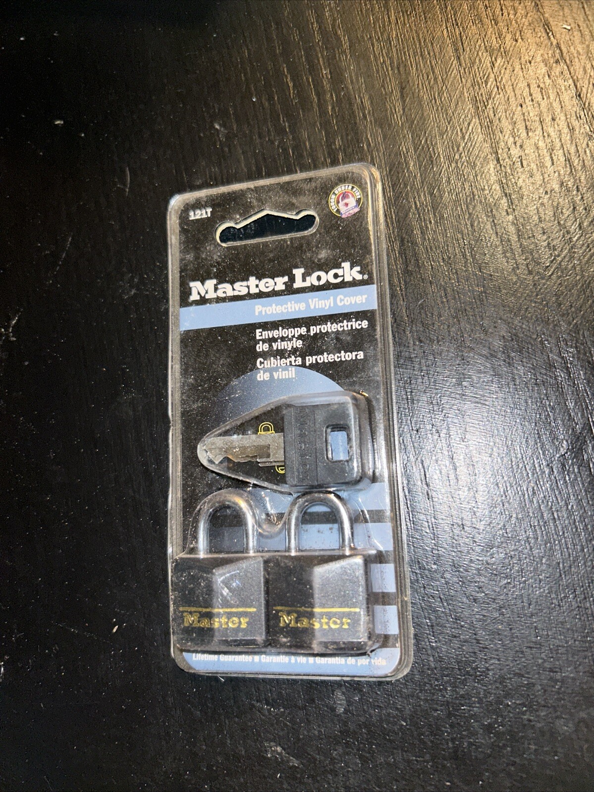 Master Lock Mini Black Keyed Padlock 2 Pack, 1 Key Only Model 121T Free Shipping