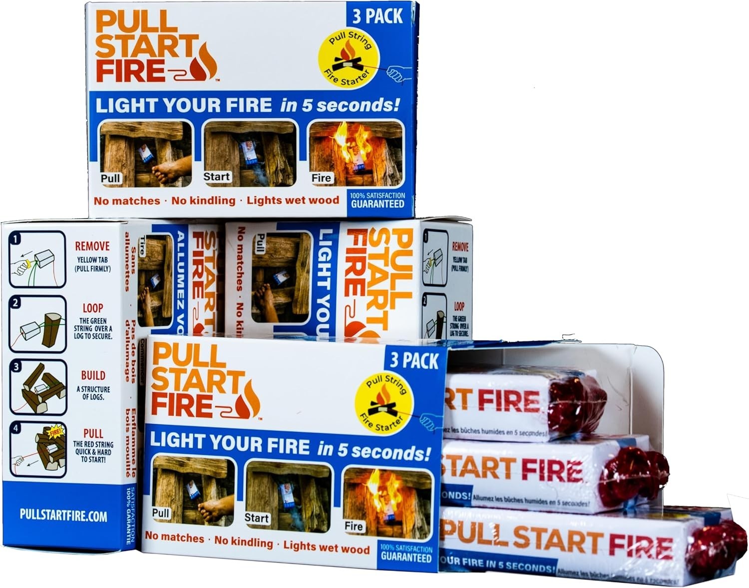 Pull String Firestarter | No Matches Required, Fire Starts in Seconds | for C...