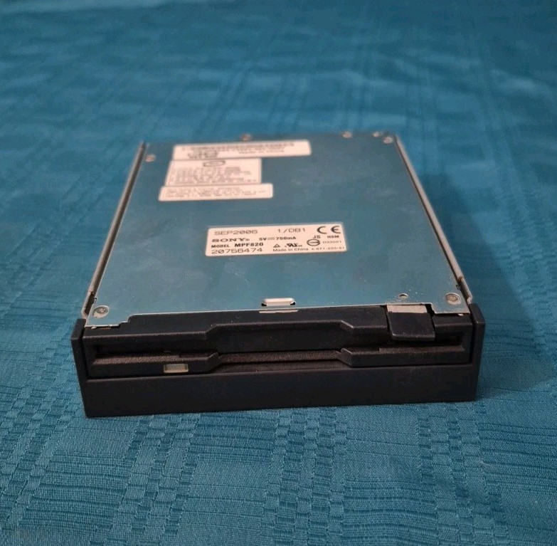 Sony MPF820 Floppy Disk Drive 1.44MB 3.5" Slim Black Internal