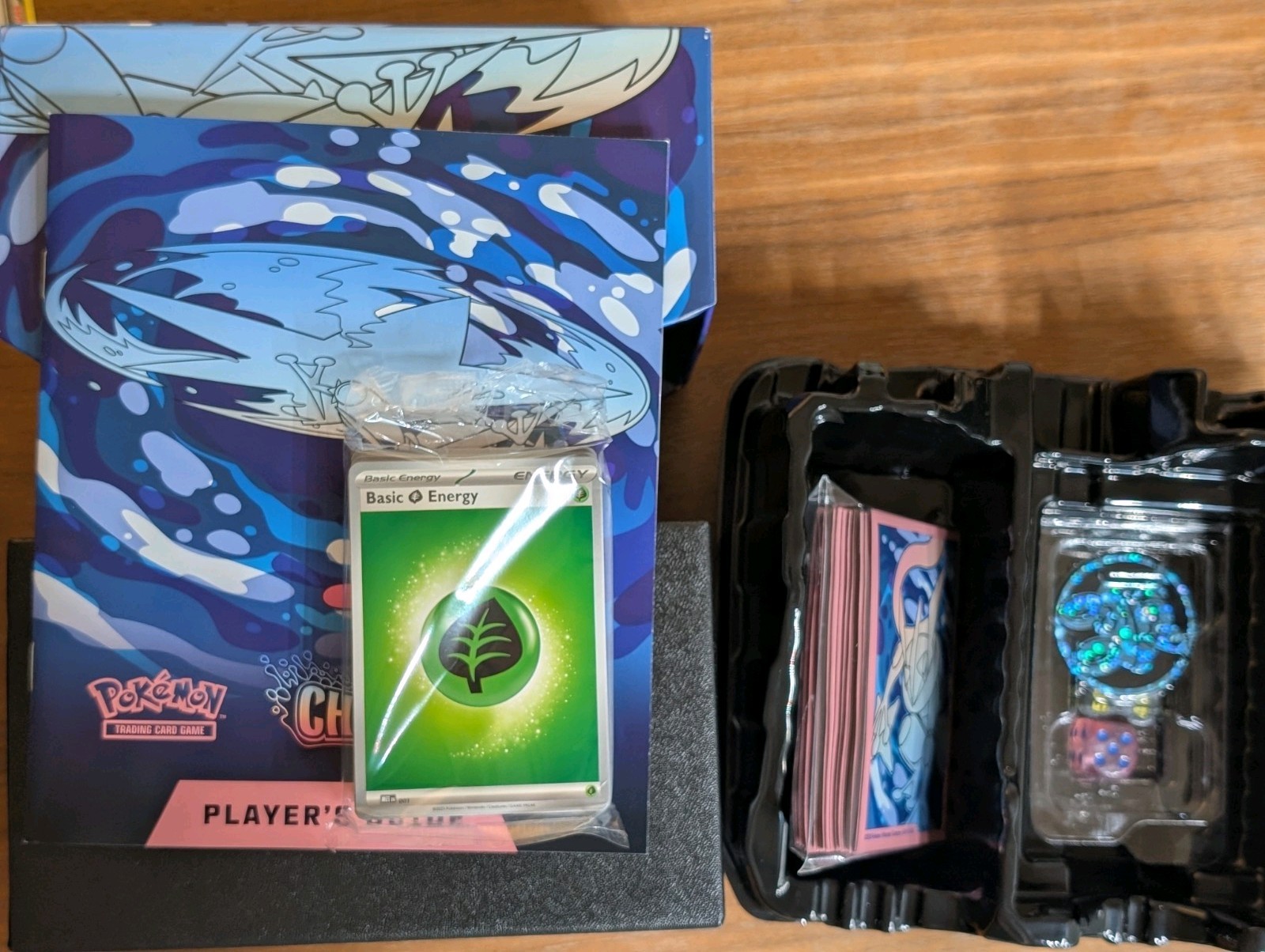 Chaos Rising Opened ETB - No Packs, No Promo- Dice, Coins, Guide, Sleeves