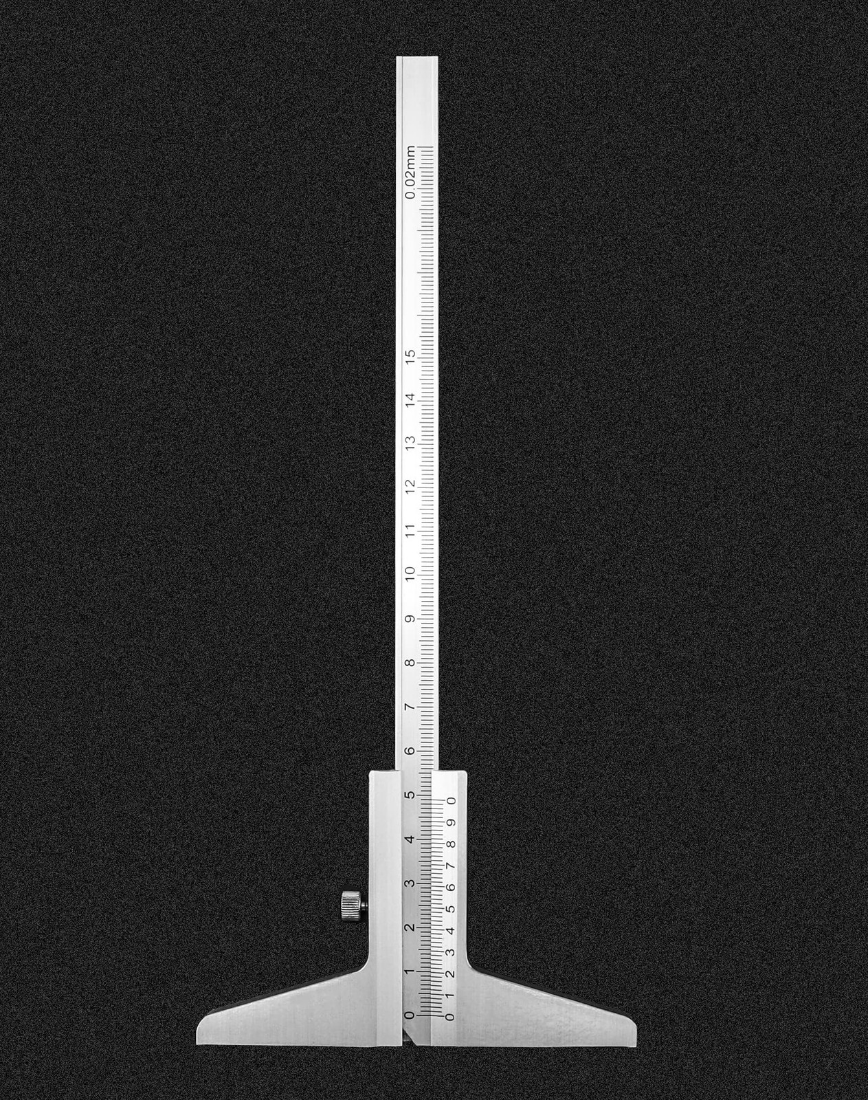 QWORK Depth Vernier Caliper, 0-150mm Aluminum Micrometer Gauge Measuring...