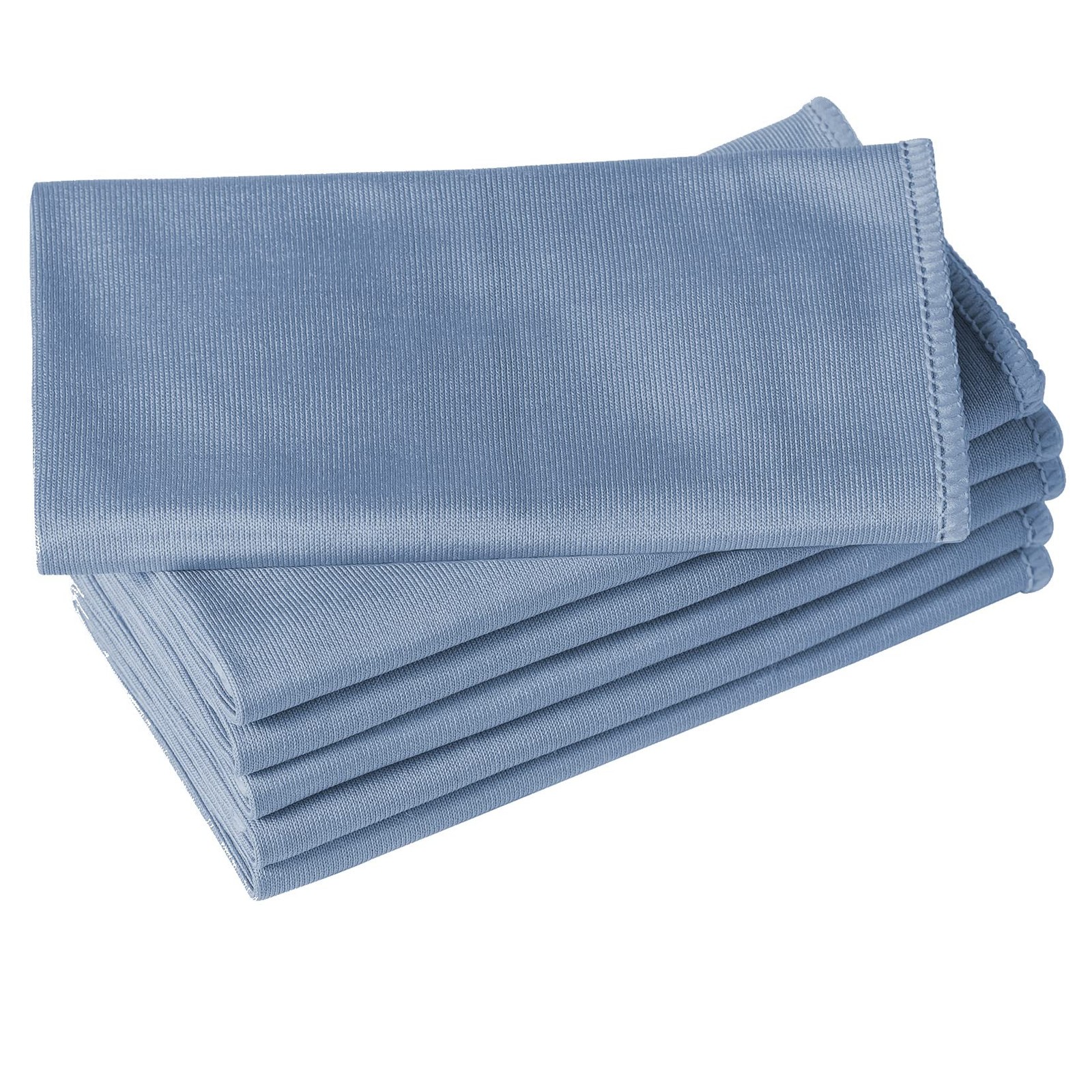 6 Pack Microfiber Glass Cleaning Cloth, 16 Inch X 16 Inch, Lint Free Quickly