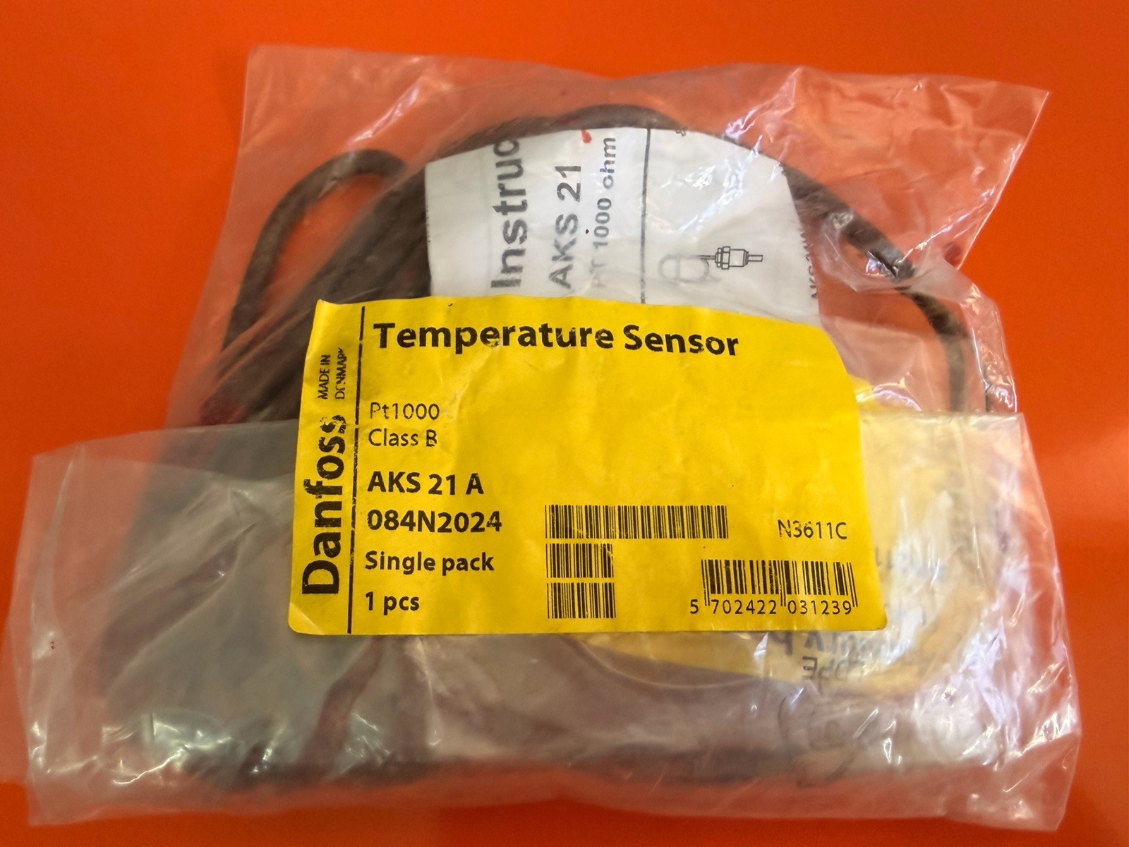Danfoss Temperature Sensor AKS 21A 084N2024