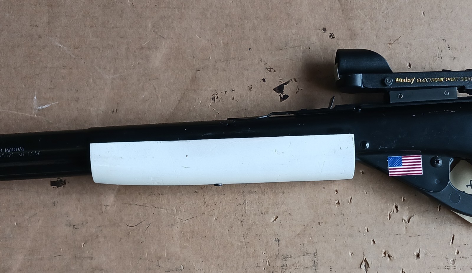 Daisy model 1938B, Red Ryder BB gun , Custom , Electronic scope WHITE #293