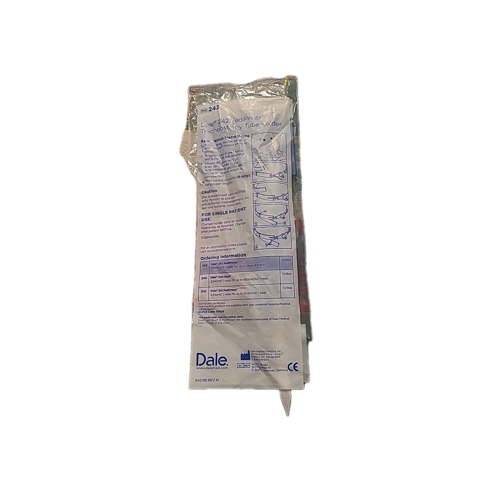 Dale 242 Pediprints Trach Ties 3 Quantity Different Dates