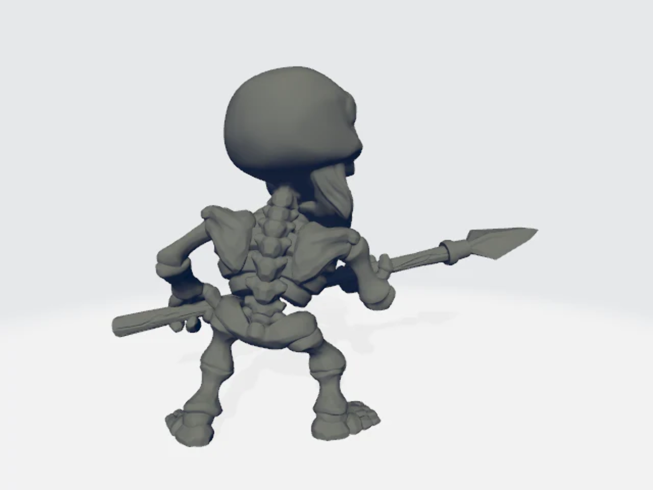 Chibiatures - Skeleton Spear #4