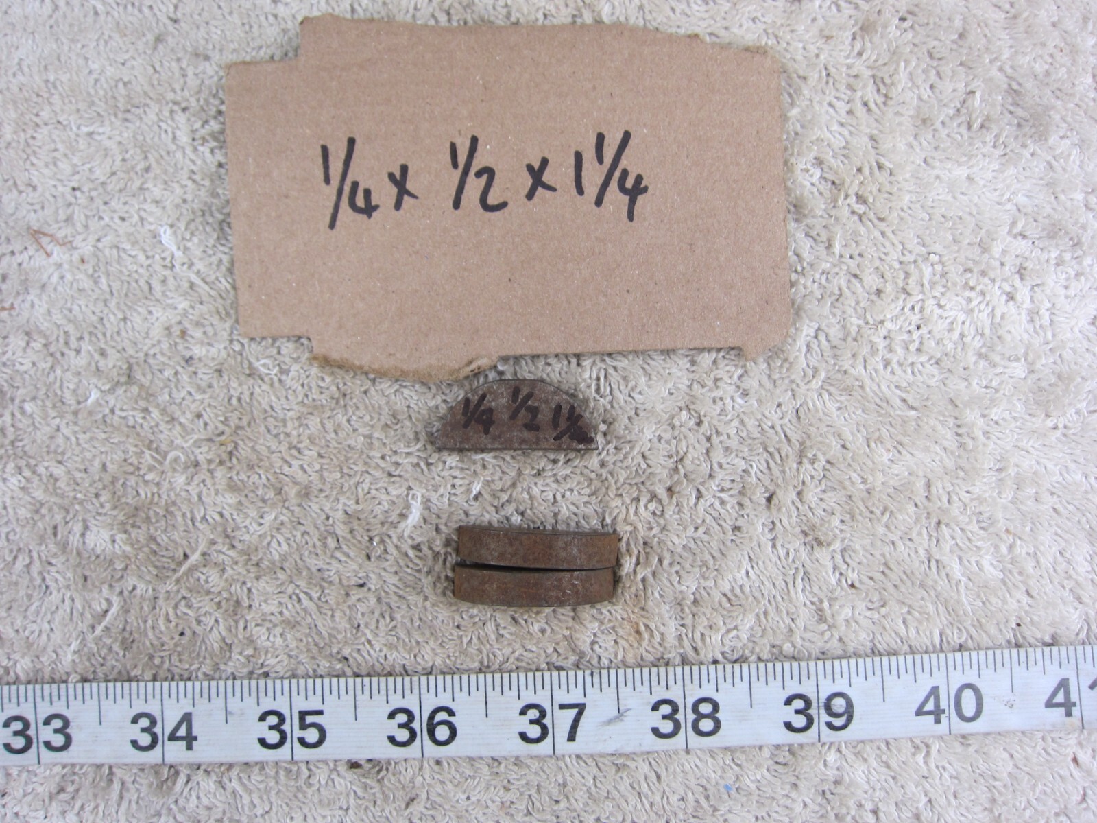 ⅝" ½" ⅜" ¼" Square Rounded Shaft Keyway, Used