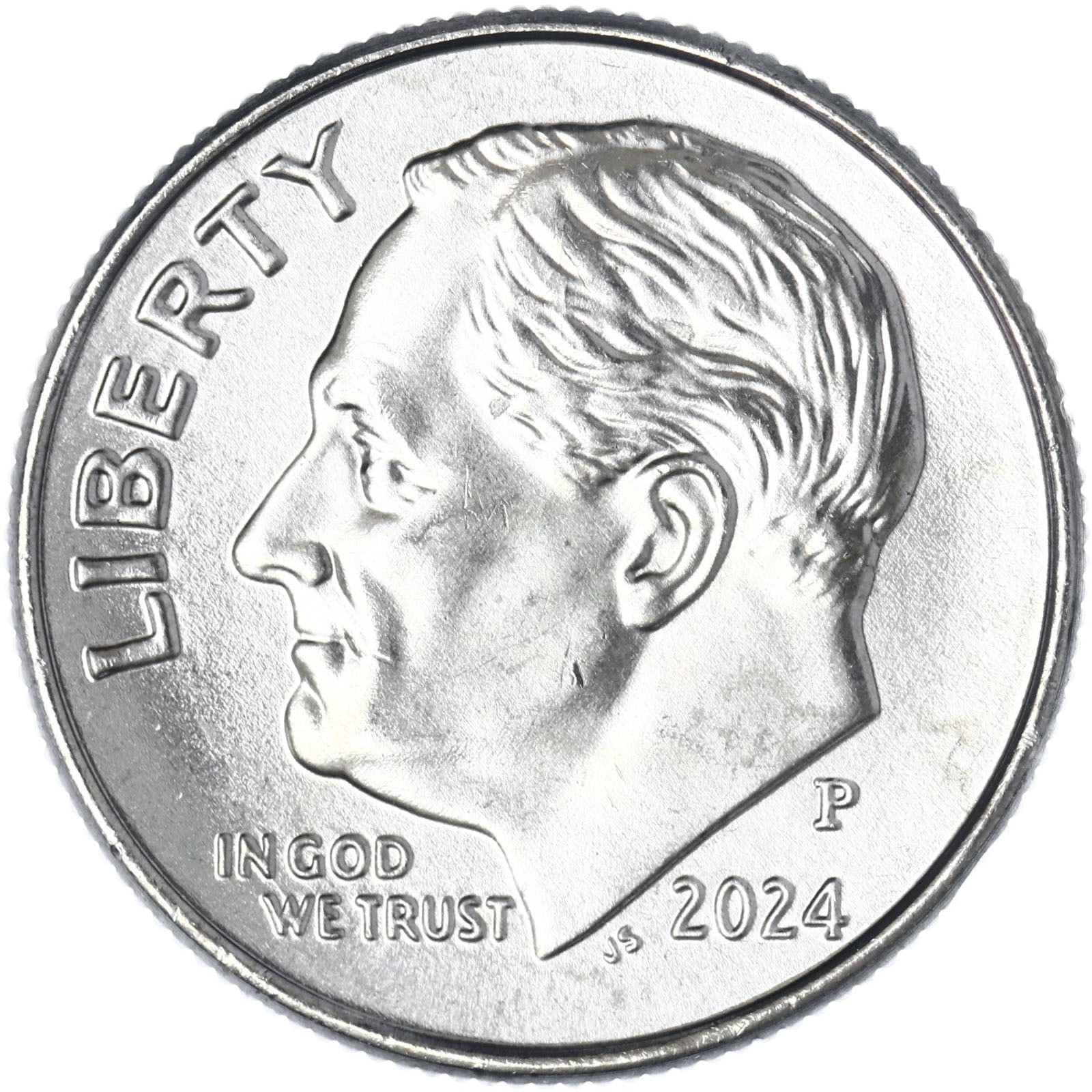 2024 P Roosevelt Dime BU CN-Clad