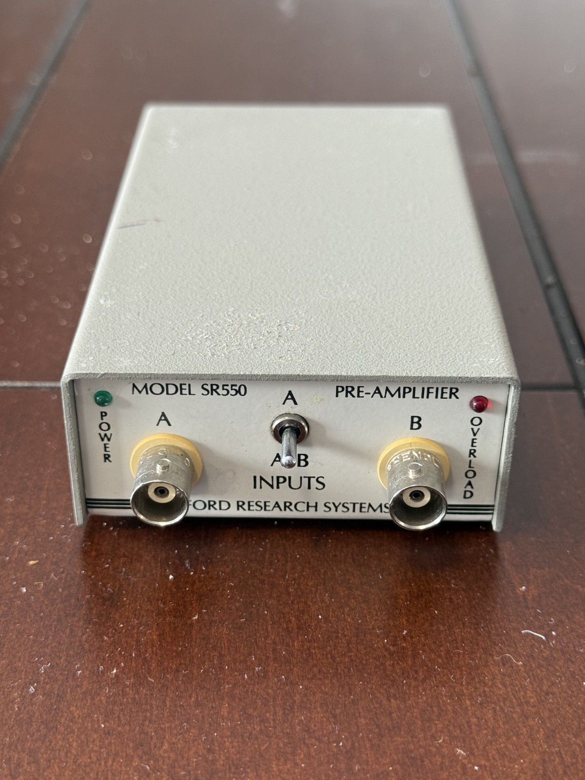 STANFORD RESEARCH SYSTEMS SR550 FET VOLTAGE PREAMPLIFIER