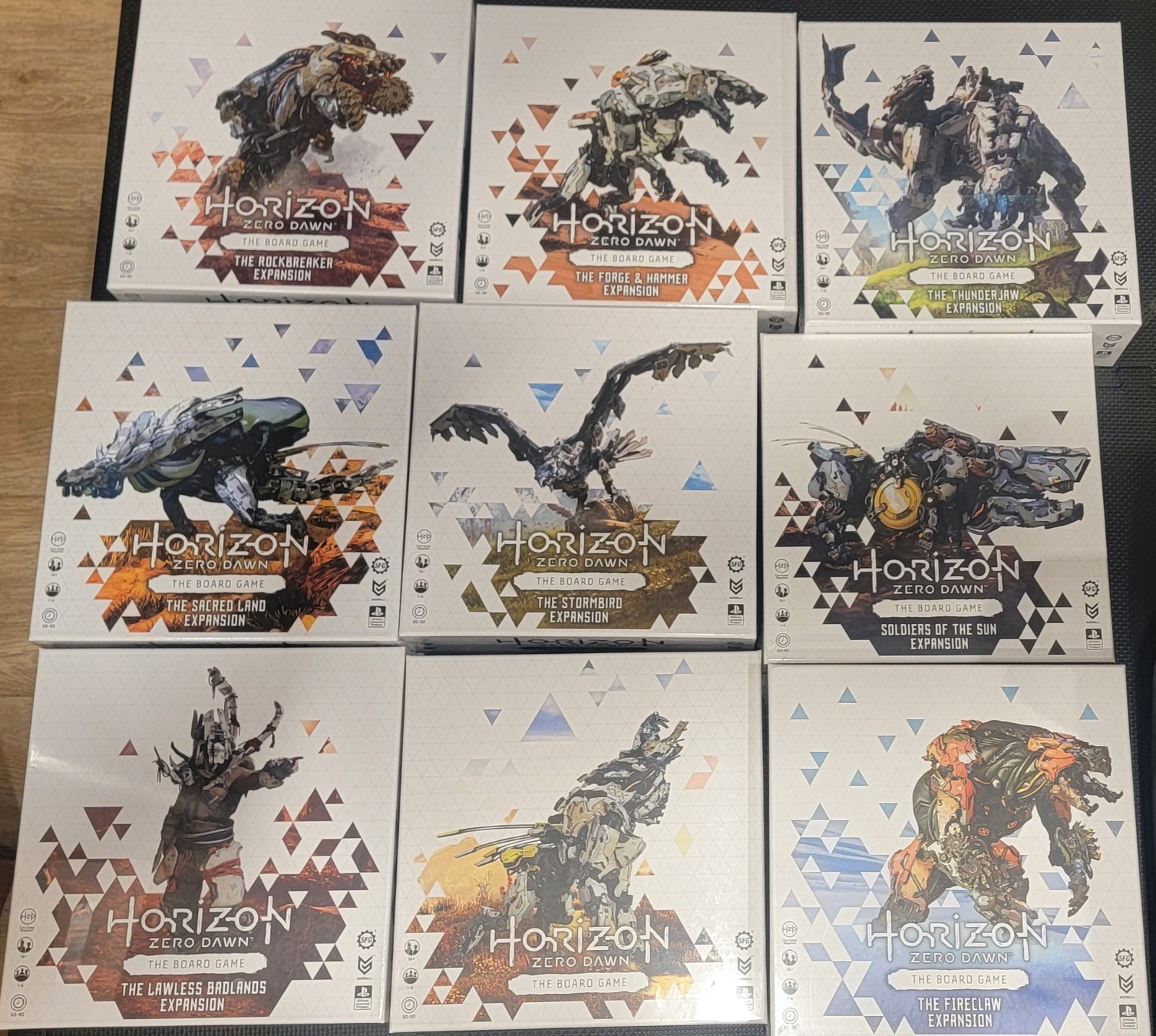 Horizon Zero Dawn Board Game + 8 Expansions & Kickstarter Exclusives NEW SEALED