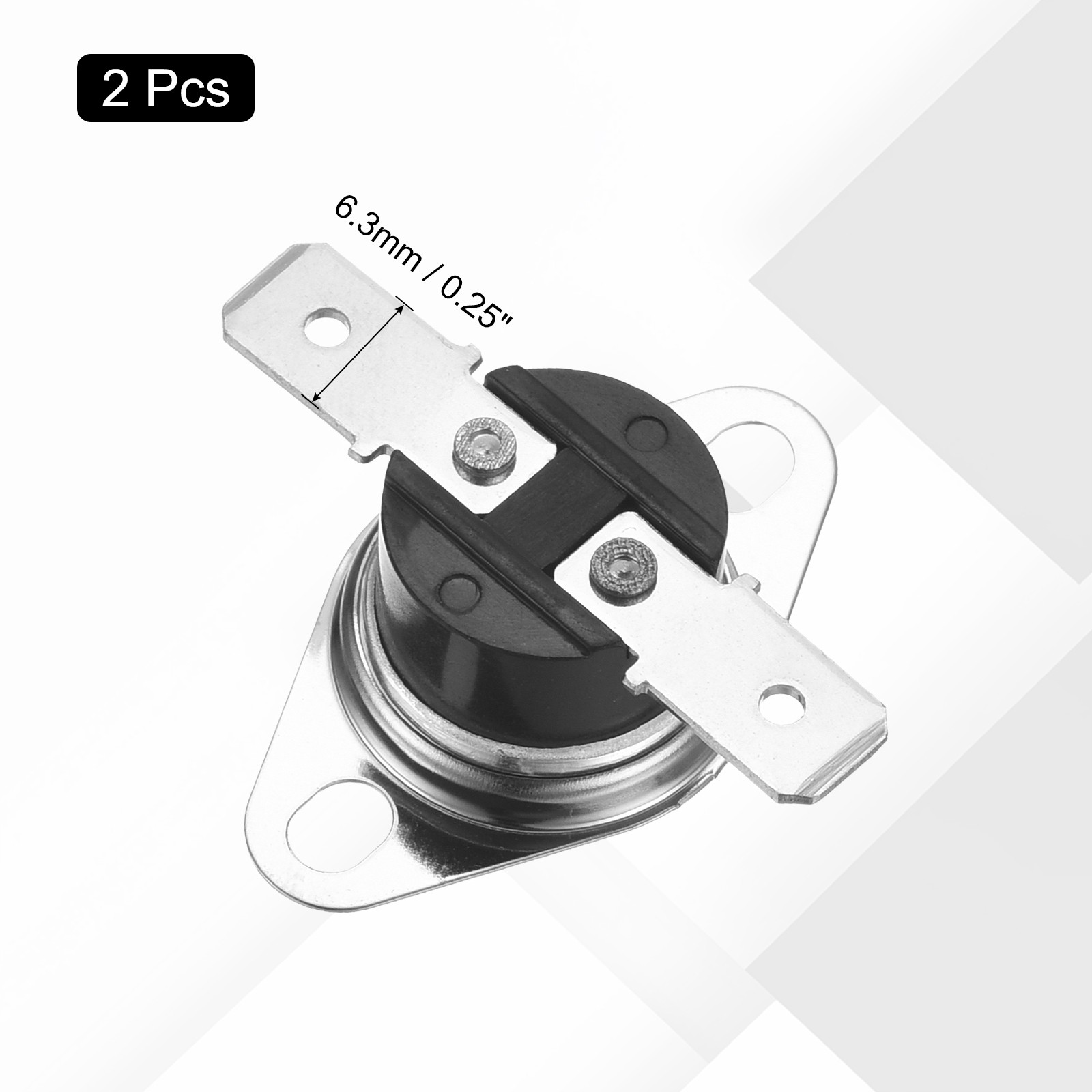 2pcs KSD301 Thermostat 80°C 16A NC Adjust Snap Disc Temperature Switch Bakelite