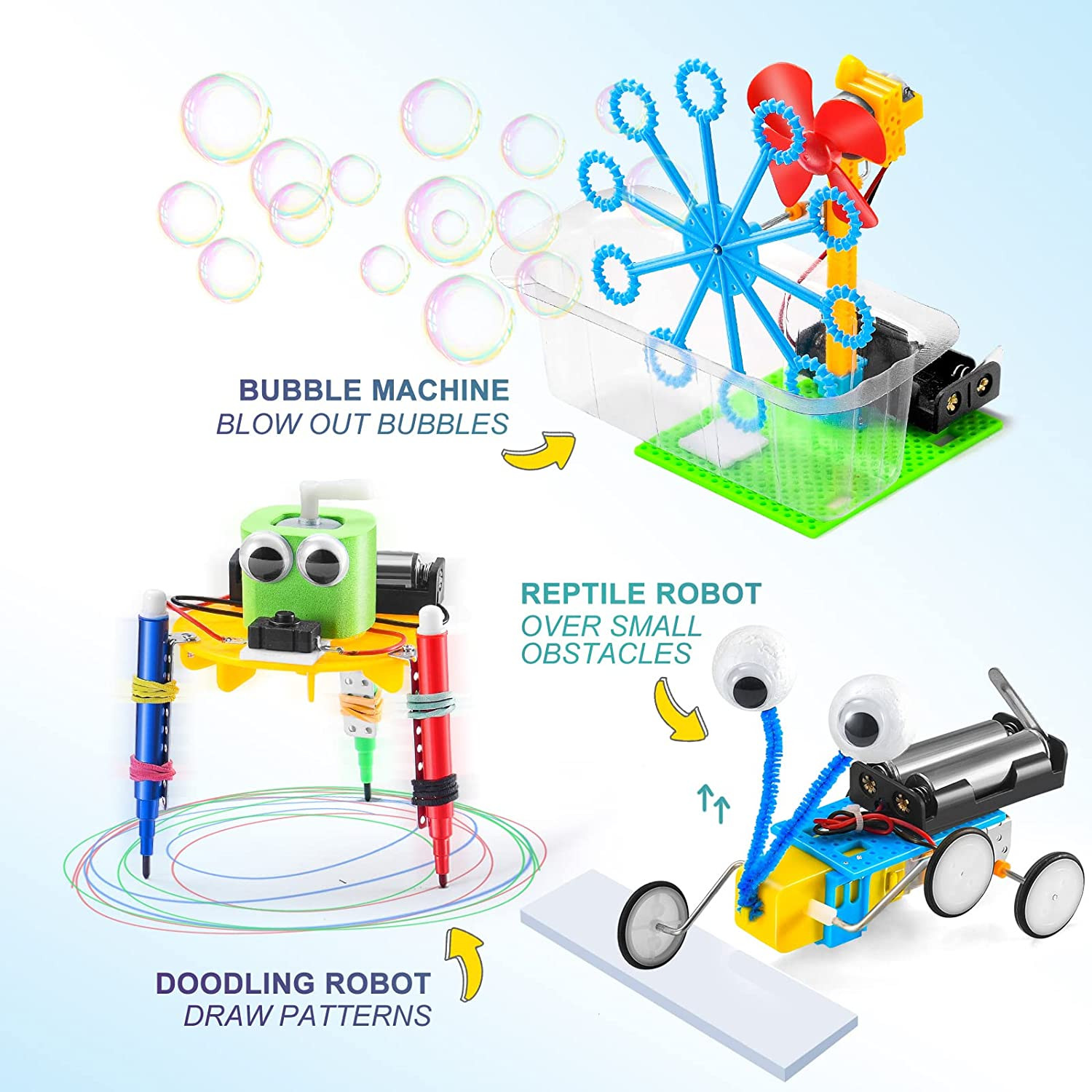 STEM Robotics 6-In-1 Kit Science Toy for Kids Age 6-13 Birthday Gift
