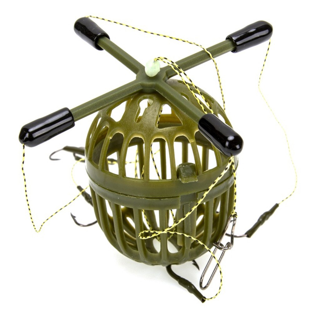 Fishhook Hook Rig Set Bait Feeder Fishing Feeder Holder Fishhook Feeder Tackle