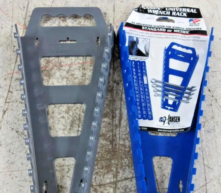 Hansen Global 5302 & 5300 SAE & Metric Wrench Racks  Grip Lock Tight 2 pc Set